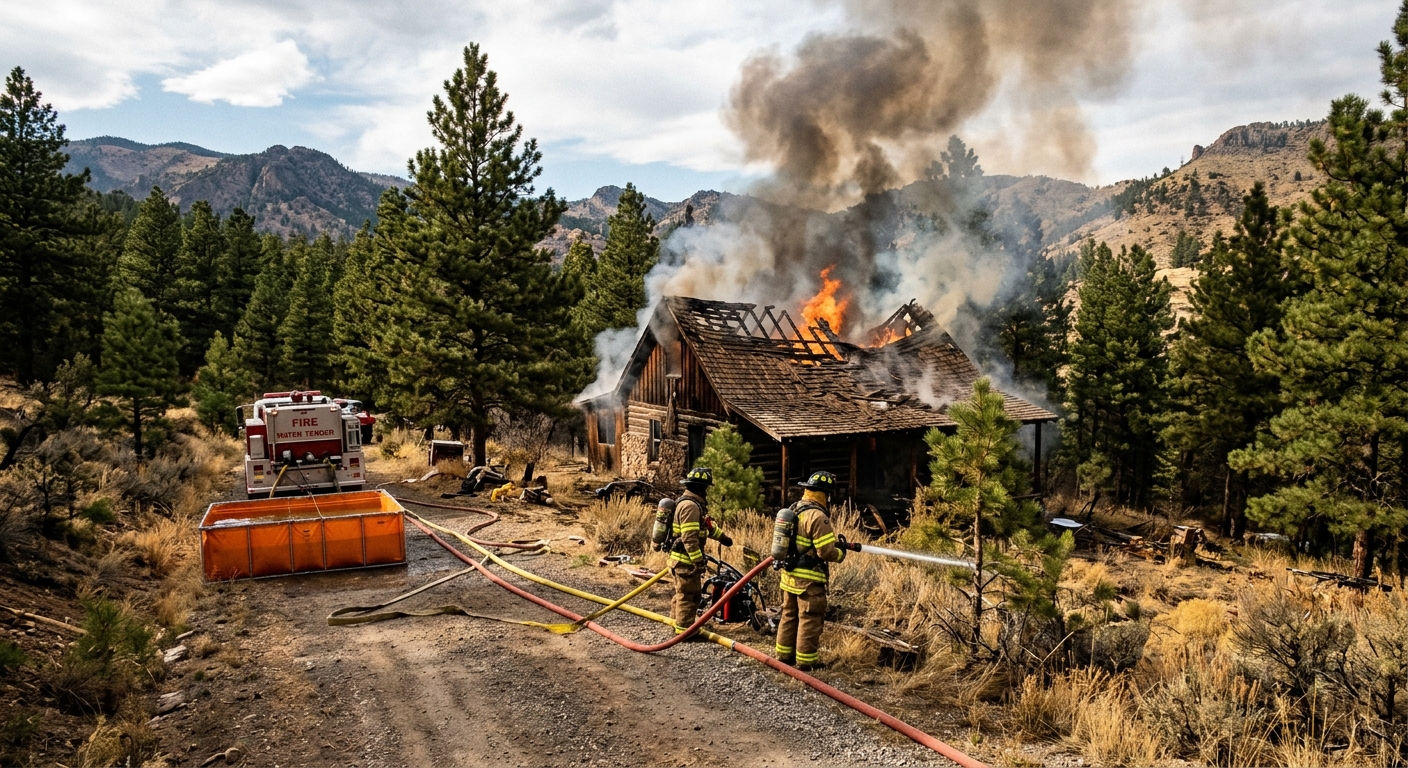 Colorado Home Severely Damaged by Lightning Strike Fire Amid Storm